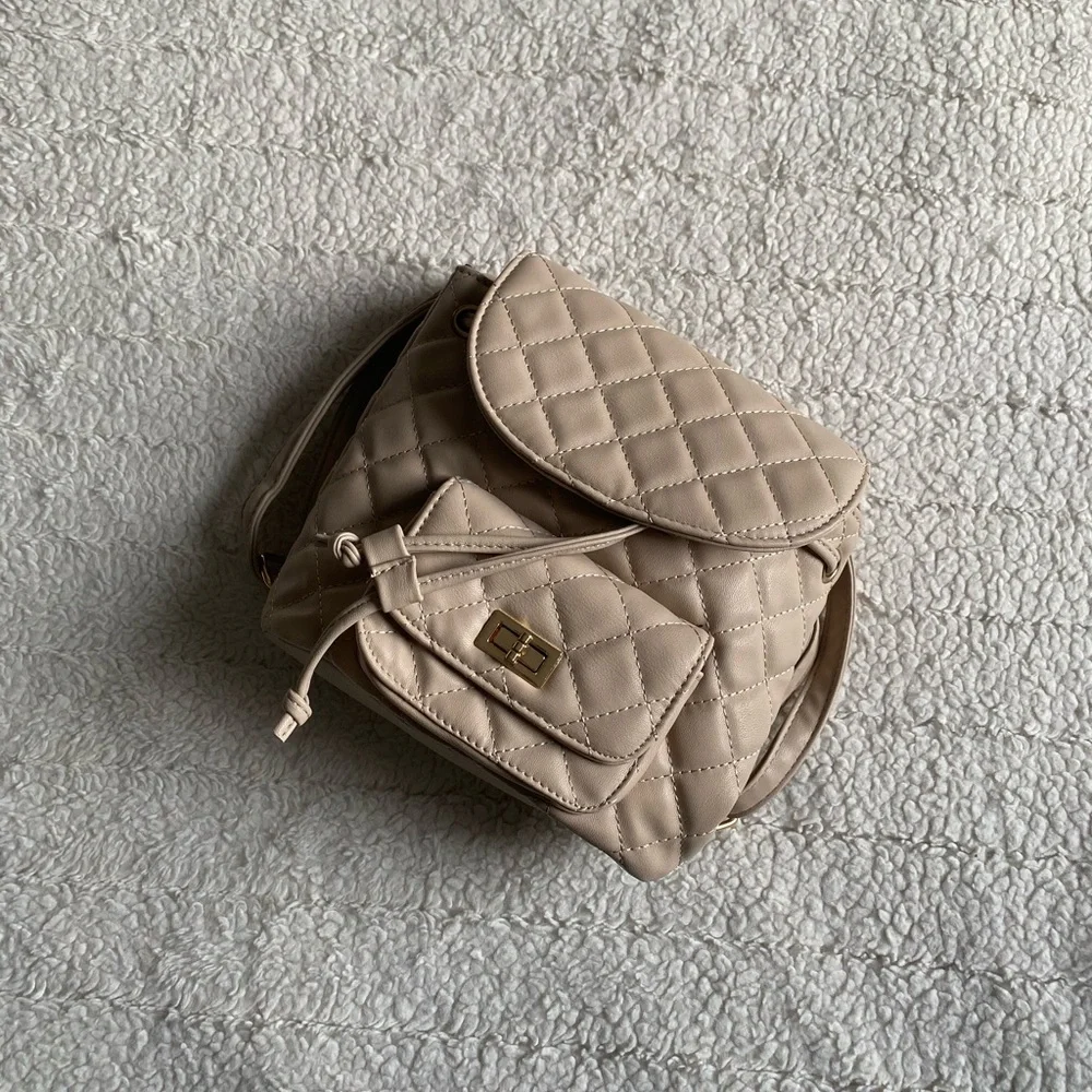 Prettylittlething Quilted Mini Backpack - Picture 1 of 8